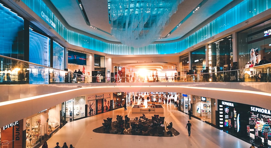 Shopping centre interior